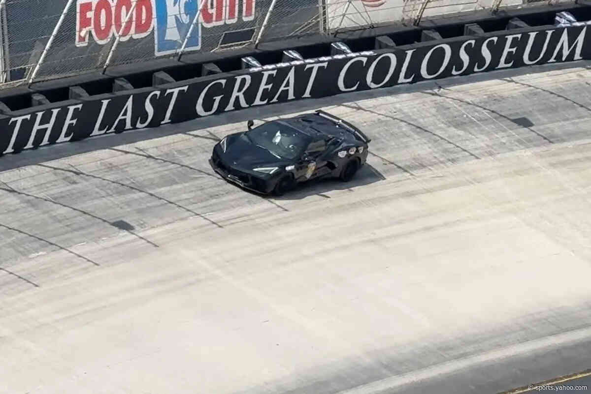 Watch Ross Chastain hustle a Corvette pace car around Bristol