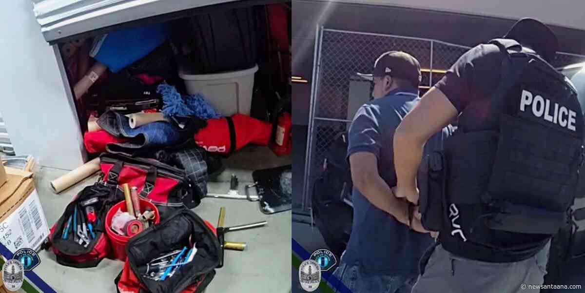 Irvine Police recover stolen contractor tools using a GPS tracker