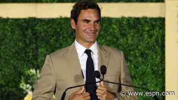 Federer brought to tears for Tennis HOF induction