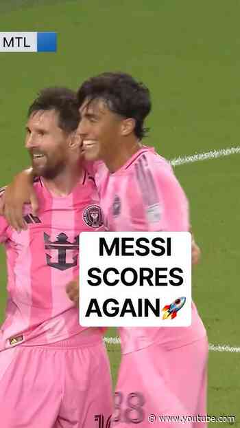 Messi hat trick complete🎩🎩🎩