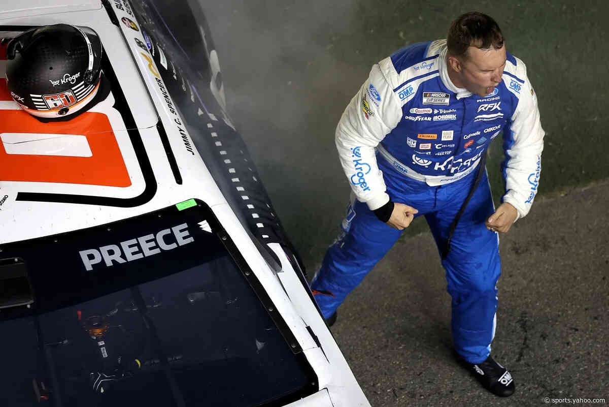 Ryan Preece earns huge win in Daytona thriller, eliminating Shane Van Gisbergen from the Chase
