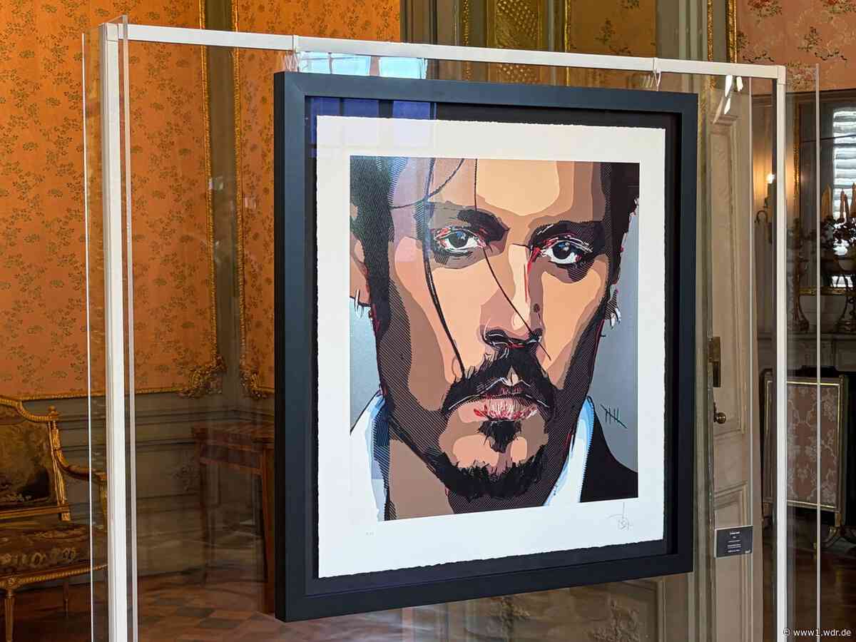 Johnny Depp zeigt Kunst im Düsseldorfer Schloss Benrath