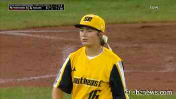 WATCH:  Kinley Rasmus ends record-setting run at the Little League World Series