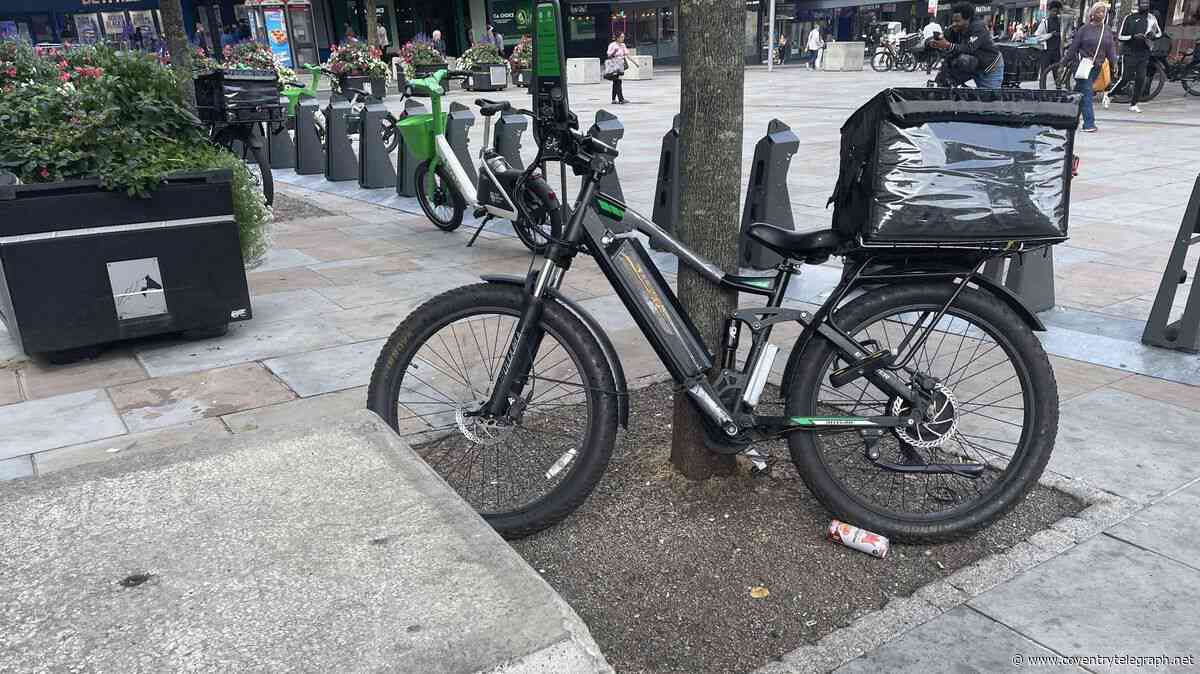 Coventry e-bike riders ignoring rule to stop riding in city centre shopping area