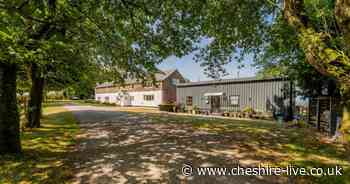 Cheshire farm with four-bed home, barn conversion and equestrian facilities for sale
