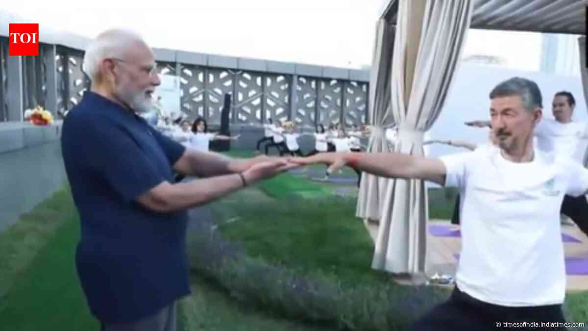 Watch: PM Modi takes part in yoga session during Uzbekistan visit