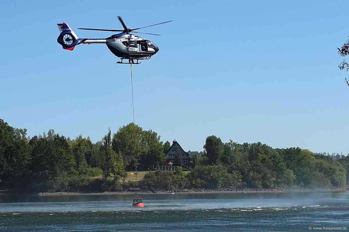 Waldbrand-Szenario im Landkreis Zwickau: Hier würden Hubschrauber das Wasser holen