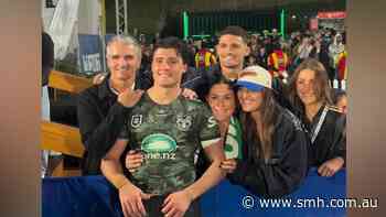 Cleary embraces family after NRL debut