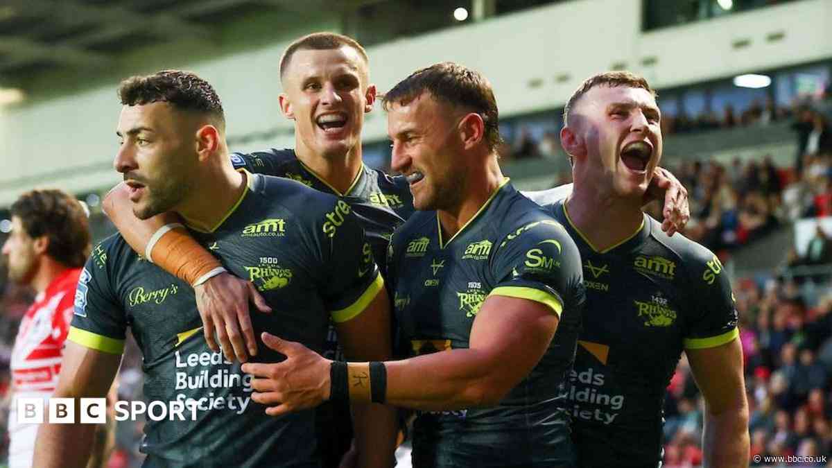 Leeds go back top with thumping win at St Helens