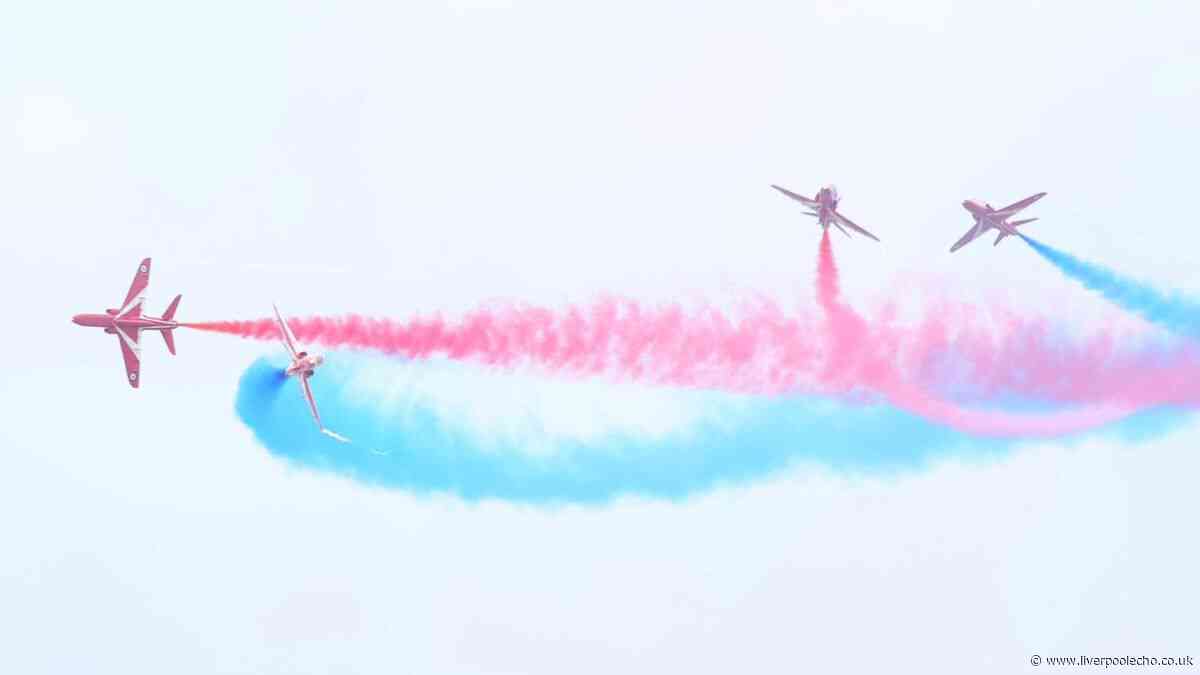 Where and when to see the Red Arrows over Liverpool today