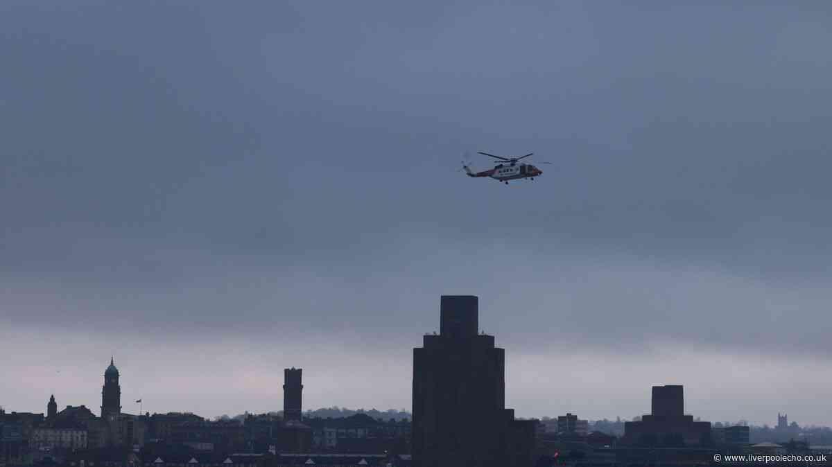 Rescue crews search River Mersey after man 'spotted in water'