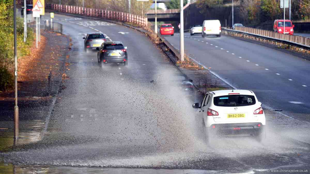 Yellow thunderstorm warning triggered for North East with heavy showers expected