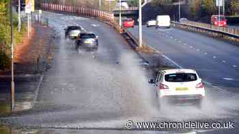 Yellow thunderstorm warning triggered for North East with heavy showers expected