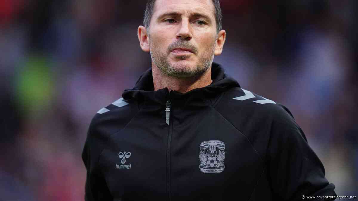 Frank Lampard provides Coventry City transfer update ahead of Tuesday night's deadline