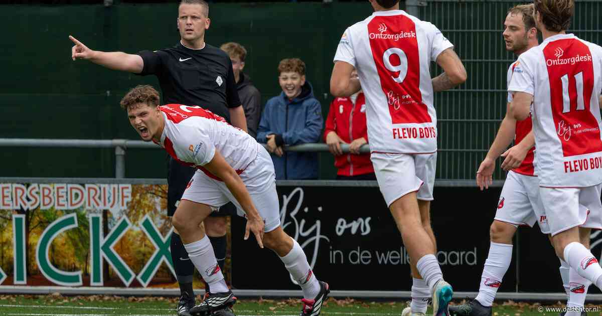 Flevo Boys-back Thom Bos: Centimeter verwijderd van wereldgoal én hattrick