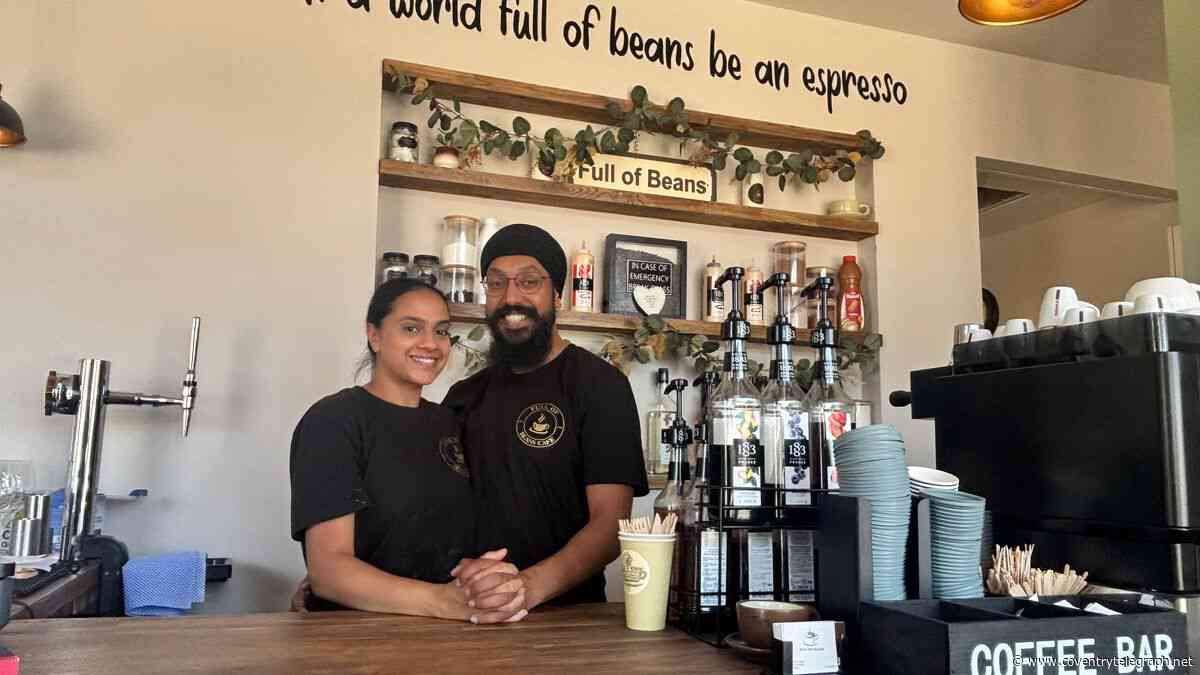London couple behind Nuneaton café Full of Beans and Secret Spice Grillz