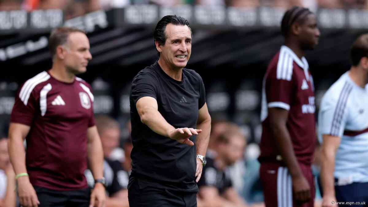 Emery hoping overhauled Villa squad settle quickly