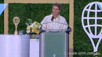 Mirka Federer's rare speech at Hall of Fame night