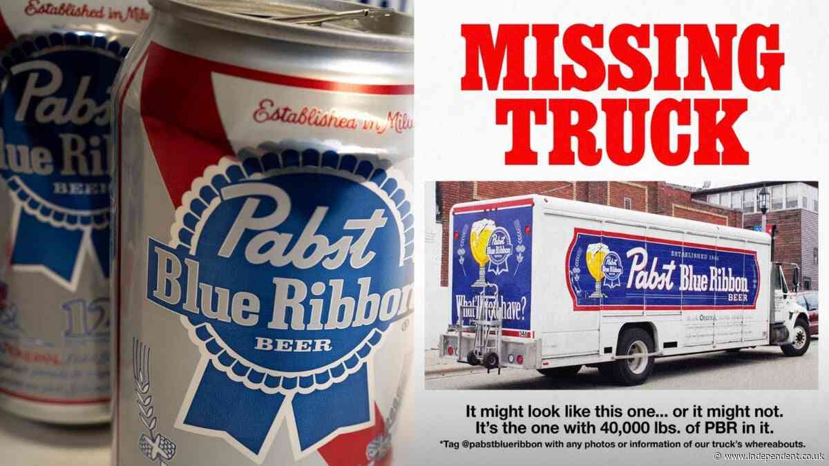 Beer thieves steal 40,000lbs of lager in truck heist