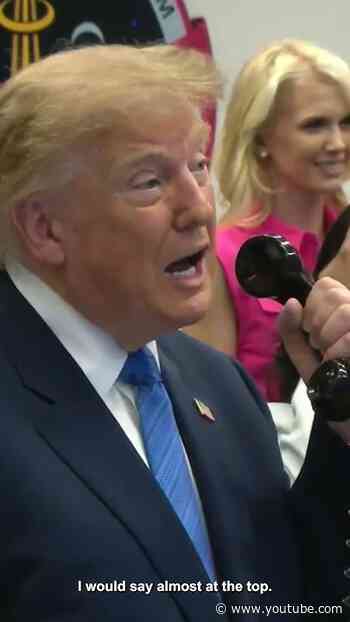 President Trump speaks on the phone with astronauts aboard the International Space Station!