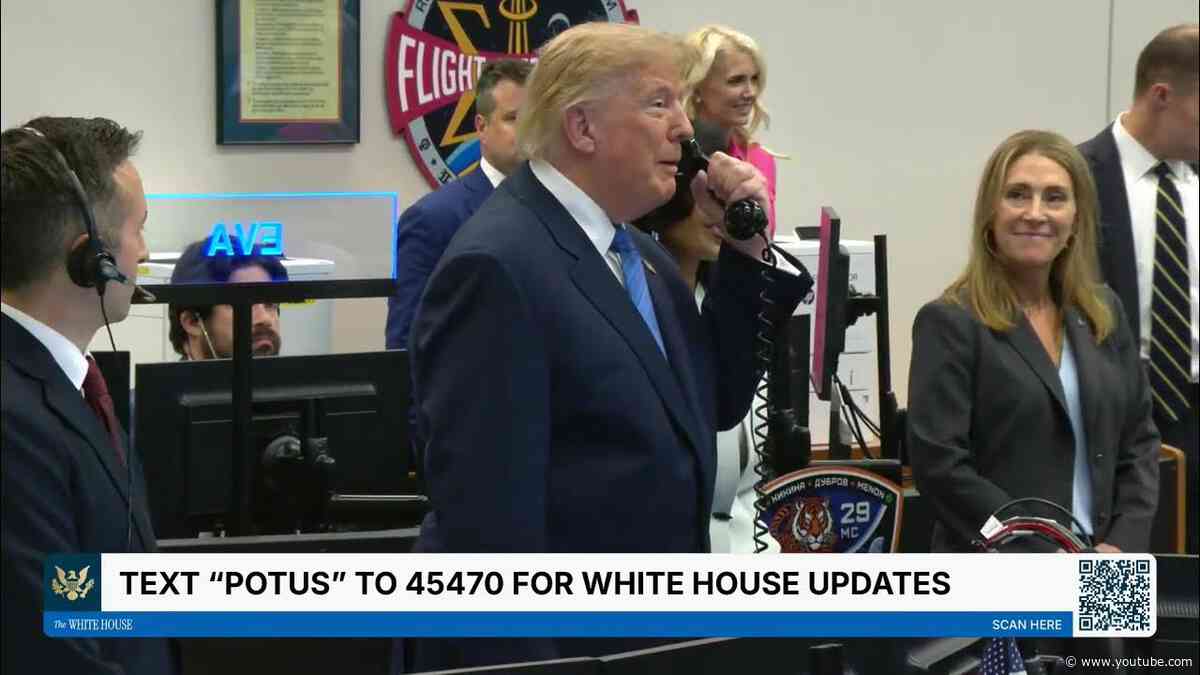 President Trump Calls the International Space Station