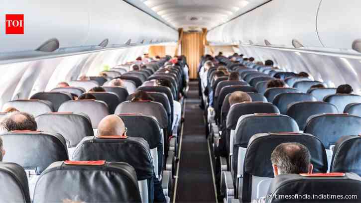 Elderly woman travelling with 10+ relatives turns quiet morning flight into a family reunion as breakfast