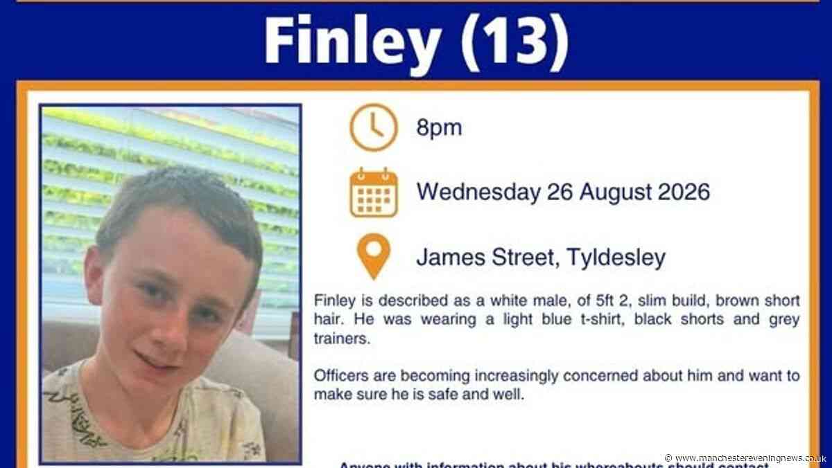 Concerns grow over missing 13-year-old last seen in Wigan