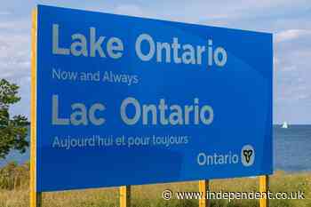 Huge ‘Lake Ontario’ sign installed in swipe at Trump over name change
