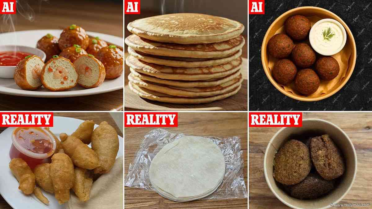 AI vs reality: What 'delicious' takeaways being sold on Uber Eats, Deliveroo, and Just Eat REALLY look like - as apps are overcome with fake food photos
