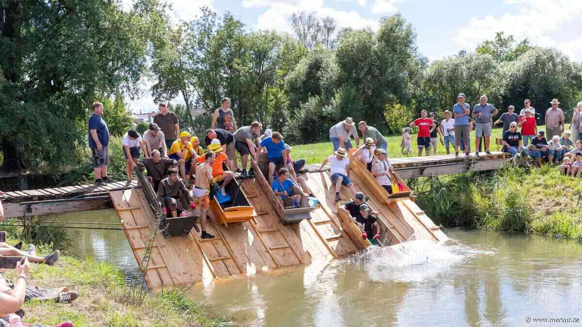 Große Gaudi beim Sautrogrennen: Sieger verteidigen Titel