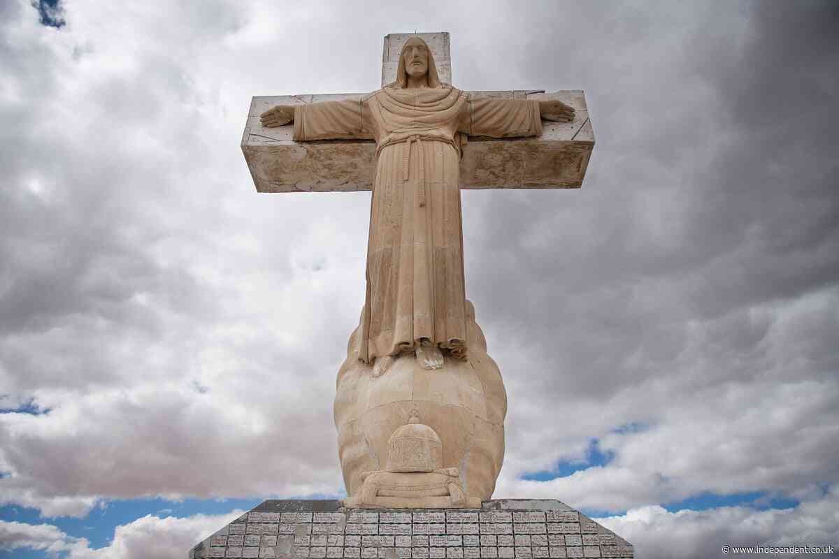 Why Trump is picking a fight with a 29-foot-tall Jesus standing in America’s Southwest