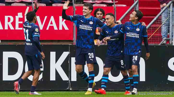 PSV draait vroege achterstand om en walst over FC Utrecht heen