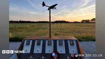 Woman born on day RAF uncle died unveils memorial