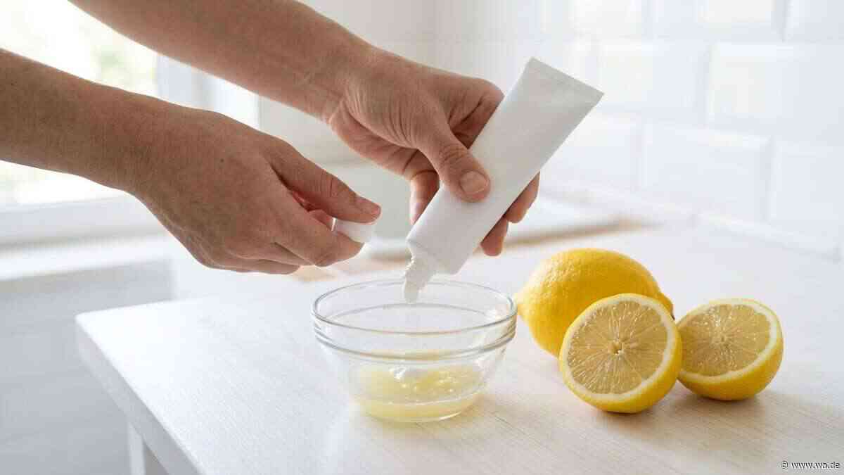 Reinigungsexpertin empfiehlt zur Reinigung der Waschmaschinentrommel Zitrone mit Zahnpasta