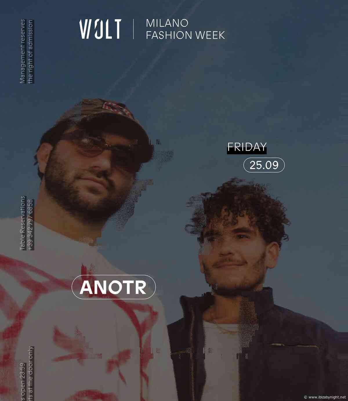 Milan Fashion Week 2026: Volt Club hosts ANOTR!