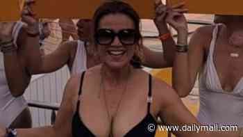 Susanna Reid reveals she broke her teetotal rule and was enjoying tequila cocktails with her sons when she posted Ibiza swimsuit snaps