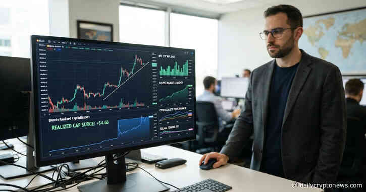 Bitcoin realized capitalization jumps $4.6 billion, signals liquidity shift