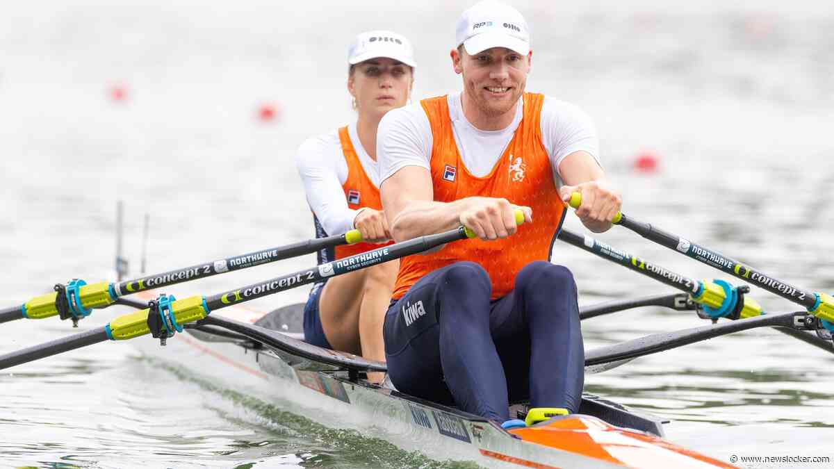 Simon van Dorp en Roos de Jong pakken met overmacht goud in gemengde dubbeltwee