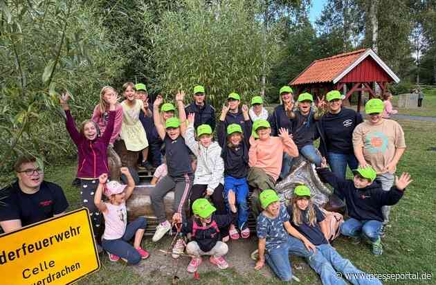 FW Celle: Neue Cappys für die "Feuerdrachen" - Kinderfeuerwehr Celle freut sich über großzügige Spende