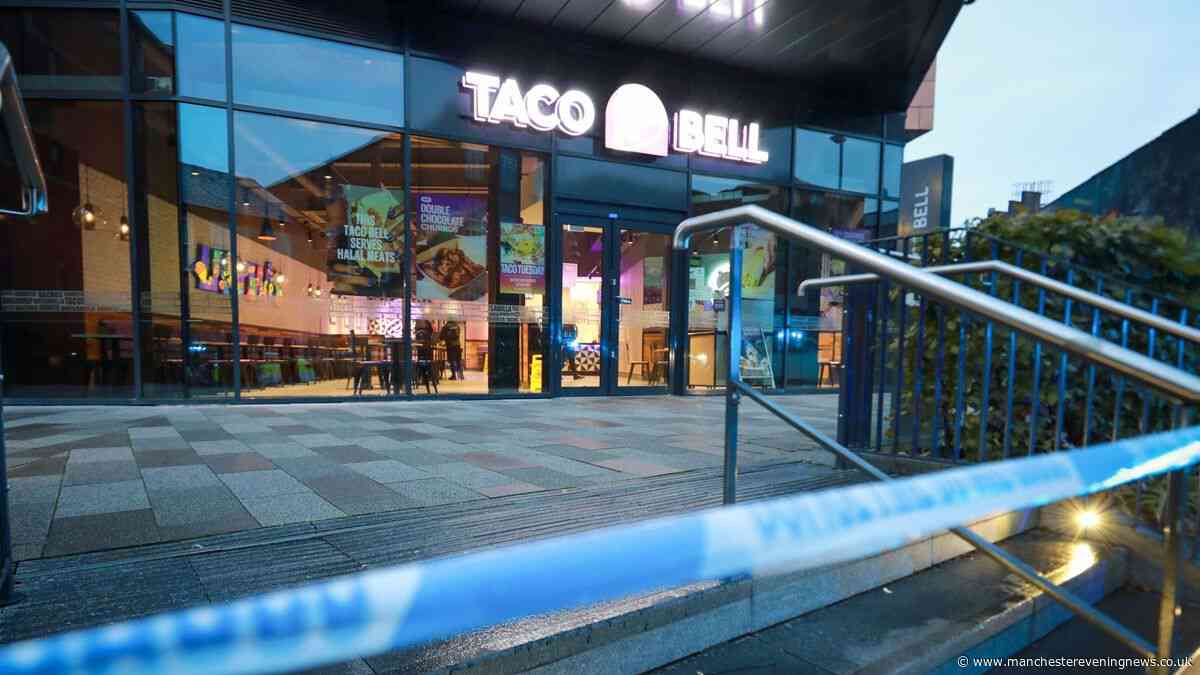 Police flood Rochdale town centre to 'restore peace' after boy, 13, stabbed in Taco Bell toilets