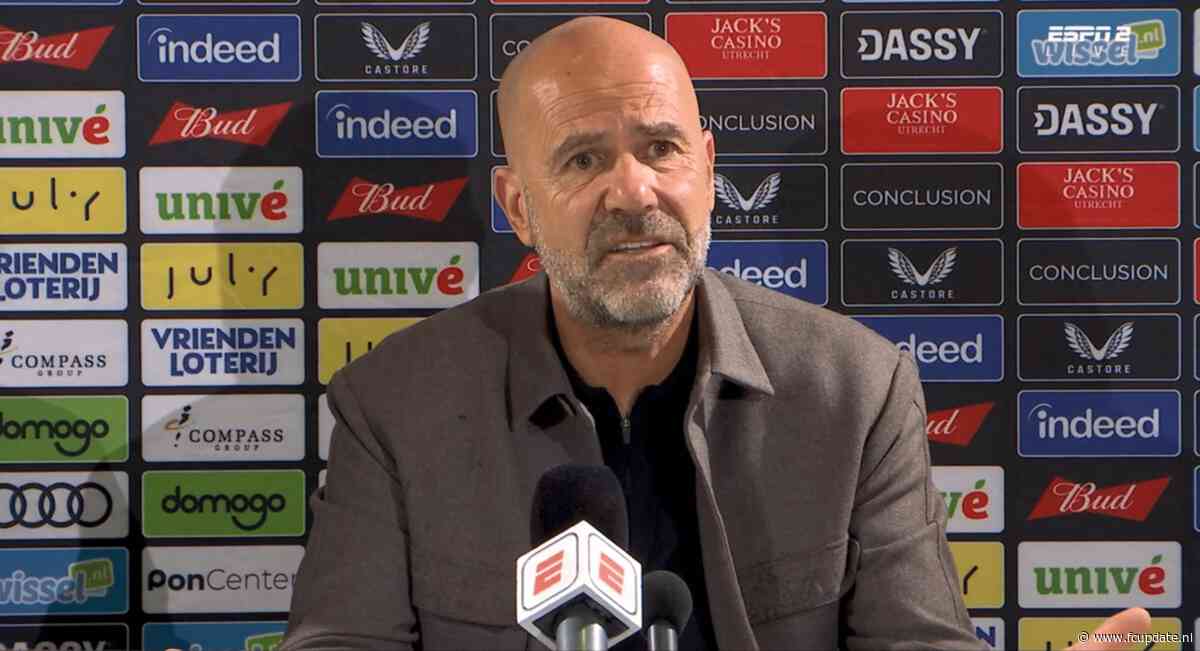 Peter Bosz stoort zich aan gesprek Leo Oldenburger en Anthony Correia: ‘Idioot!’