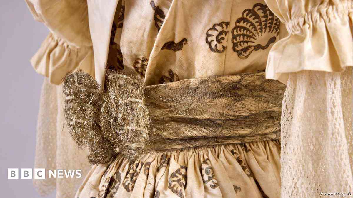 Dress made for turn of the century goes on display