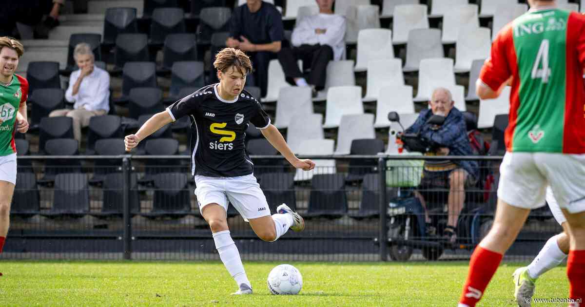 Stije (16) debuteert bij Quick’20 en na zijn eerste wedstrijd hangt er iets bijzonders om zijn nek
