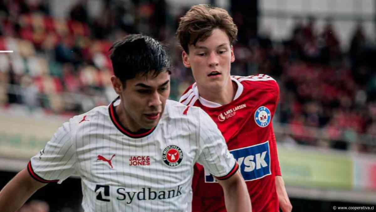 El Midtjylland de Osorio reaccionó con uno menos y empató de visita en Dinamarca