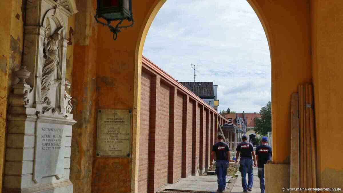 Finale für Freisinger Friedhofsmauer-Sanierung