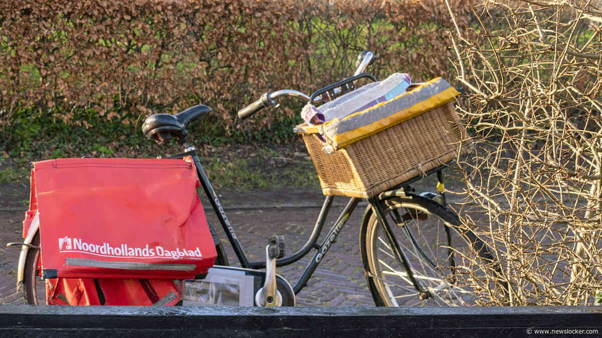 Fiets van krantenbezorger tijdens ronde door centrum Schagen gestolen, mét kranten er nog in
