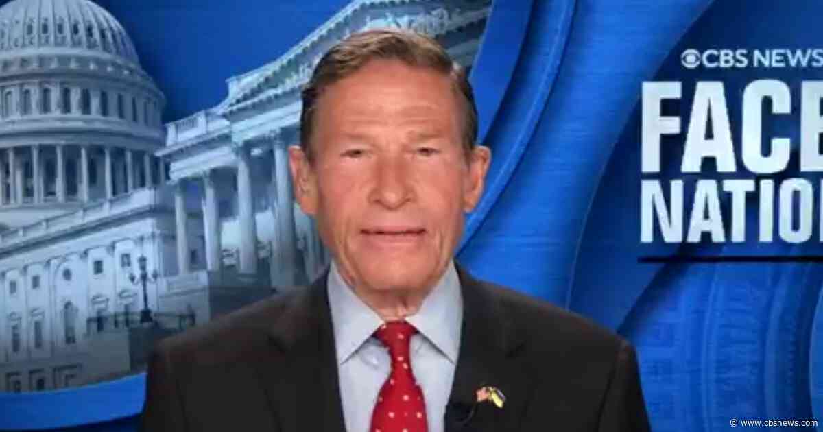 Transcript: Sen. Richard Blumenthal on "Face the Nation with Margaret Brennan," Aug. 30, 2026