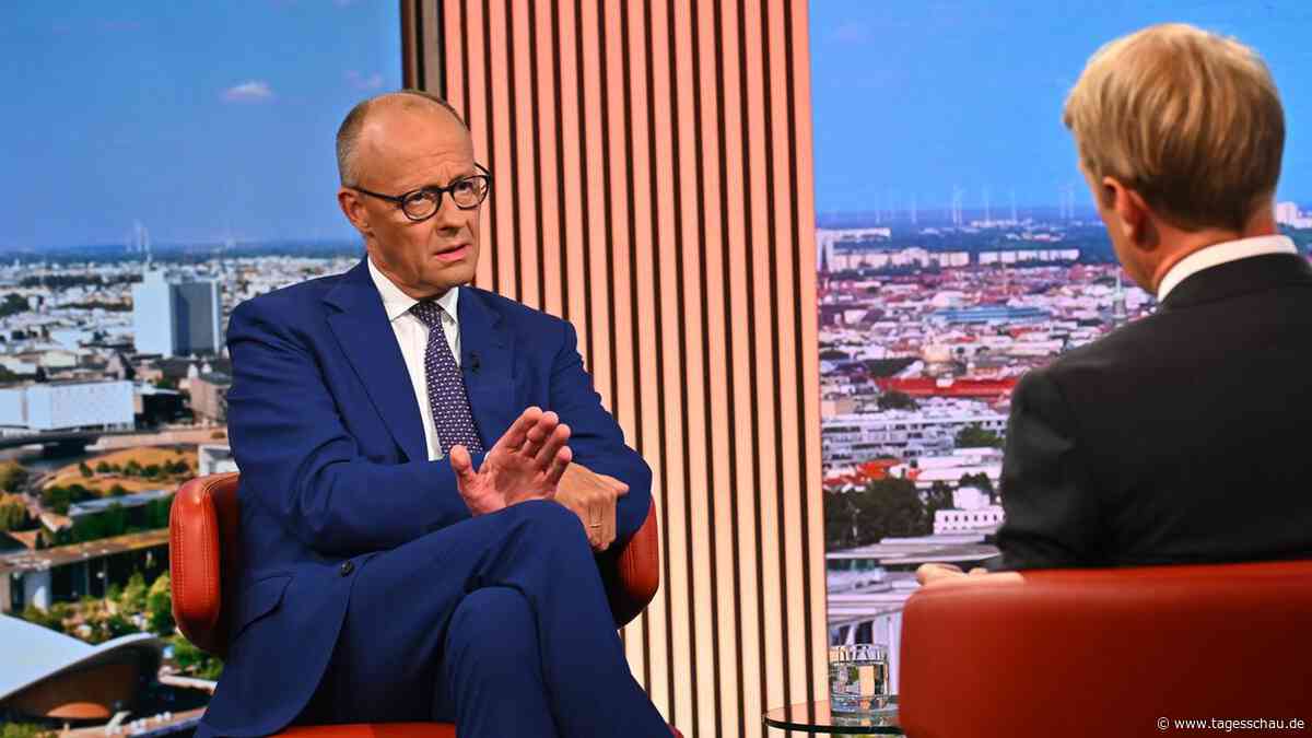 Merz im ARD-Sommerinterview: "Es wird am Ende zusammengezählt"