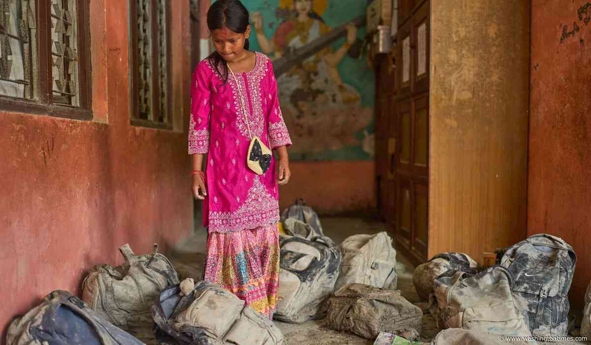 Saved by a lunch break: Nepal floods destroyed many schools, but students at this school survived