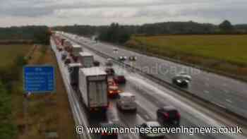 M6 traffic LIVE as crash in Cheshire causes 60 minute delays
